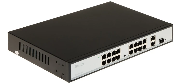 SWITCH POE TC-P3S019 SPEC:H/1621/AT/180 16-PORTOWY SFP TIANDY