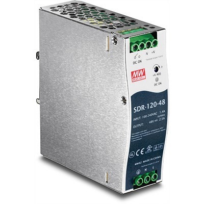 TRENDnet TI-S12048 - Zasilacz (możliwy montaż na szynie DIN) - AC 100-240 V - 120 W - Aktywny PFC - dla TRENDnet TI-PG541