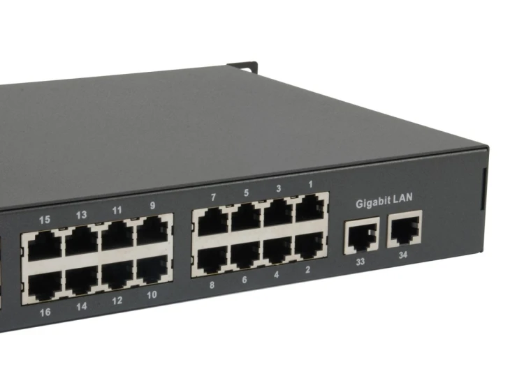 Przełącznik LevelOne FE PoE+ 34-portowy 19" 250W 1Gbps