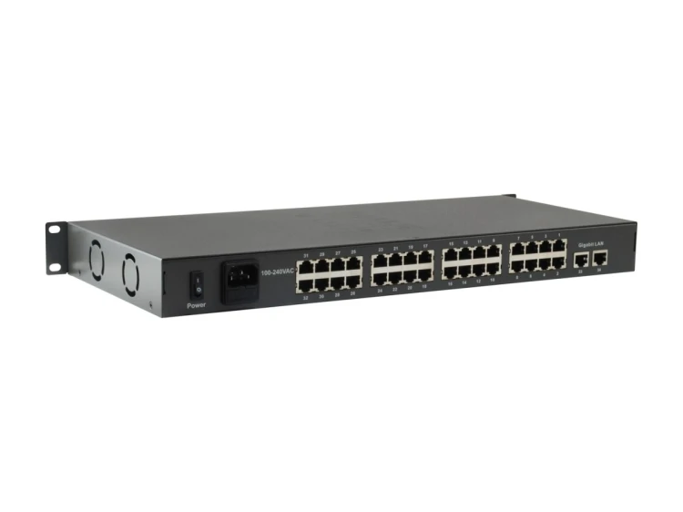 Przełącznik LevelOne FE PoE+ 34-portowy 19" 250W 1Gbps