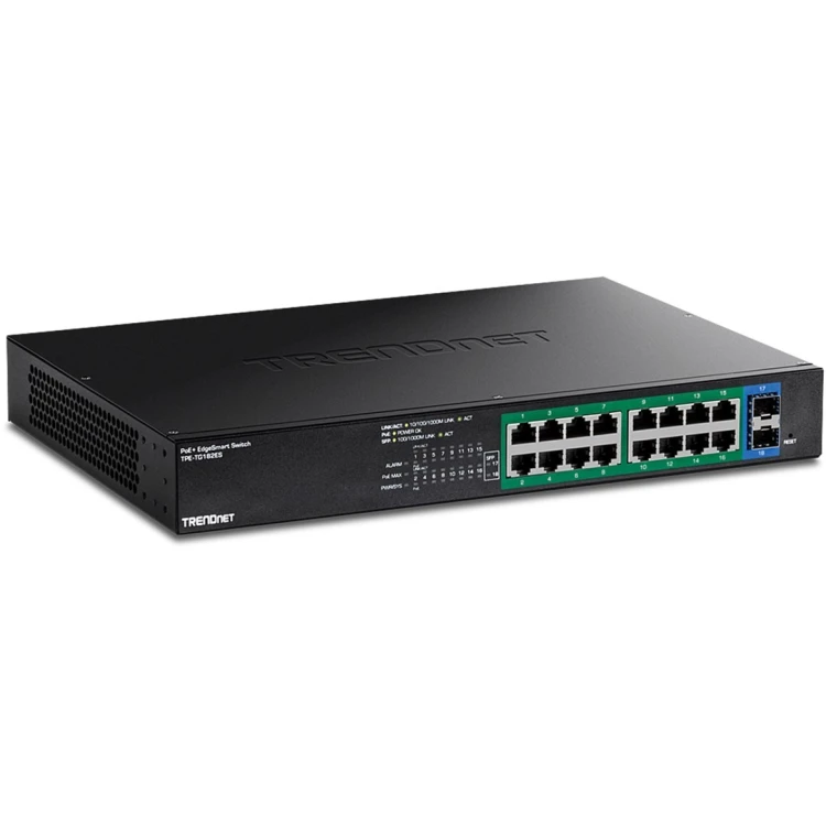 18-portowy gigabitowy przełącznik EdgeSmart PoE+ TRENDnet