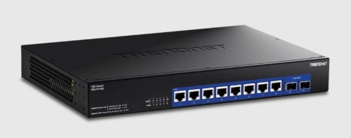 Trendnet TEG-S7102 przełącznik sieciowy Nie zarządzany 10G Ethernet (100/1000/10000) Desktop Czarny