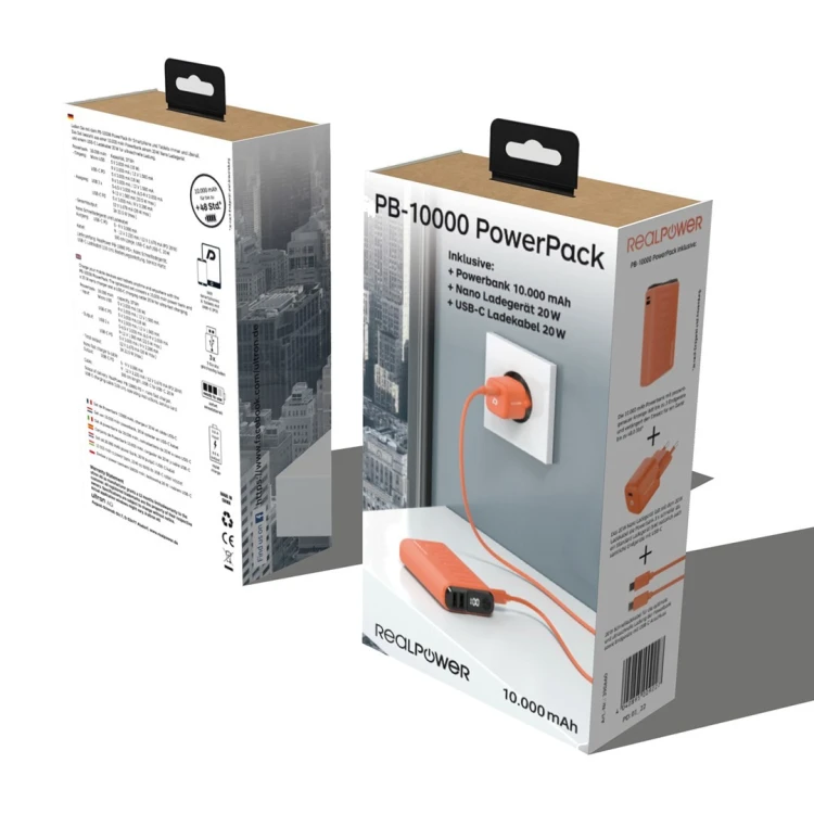 Ultron PB-10000 10000 mAh Pomarańczowy