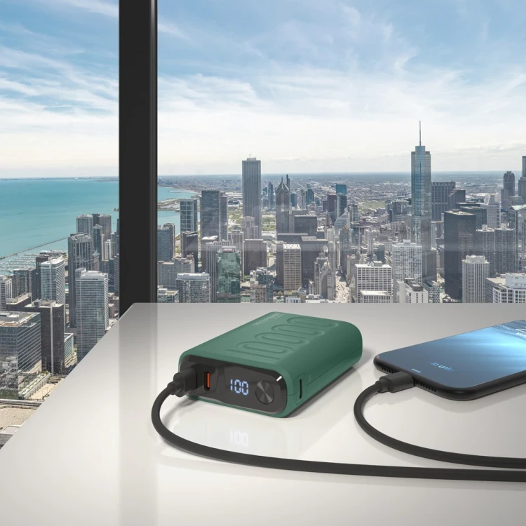 RealPower PB-10000C PD+ 10000 mAh Ciemny Zielony