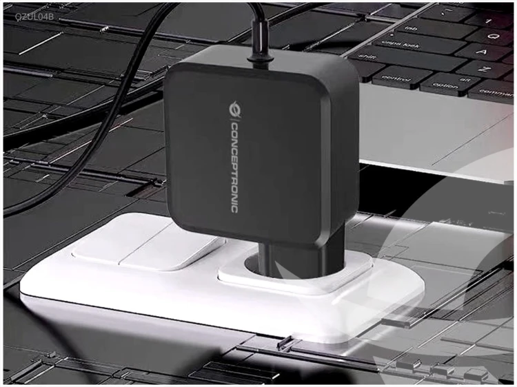 Conceptronic OZUL04BE ładowarka do urządzeń przenośnych Uniwersalne Czarny Prąd przemienny Wewnętrzna