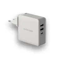 RealPower DeskCharge-65 Travel Uniwersalne Szary Prąd przemienny Wewnętrzna