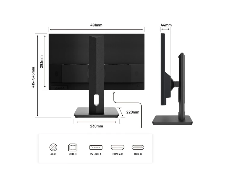 Monitor JAPANNEXT 54,6 cm JN-I215FLFHSP-C65W 16:9 HDMI/USBC FHD