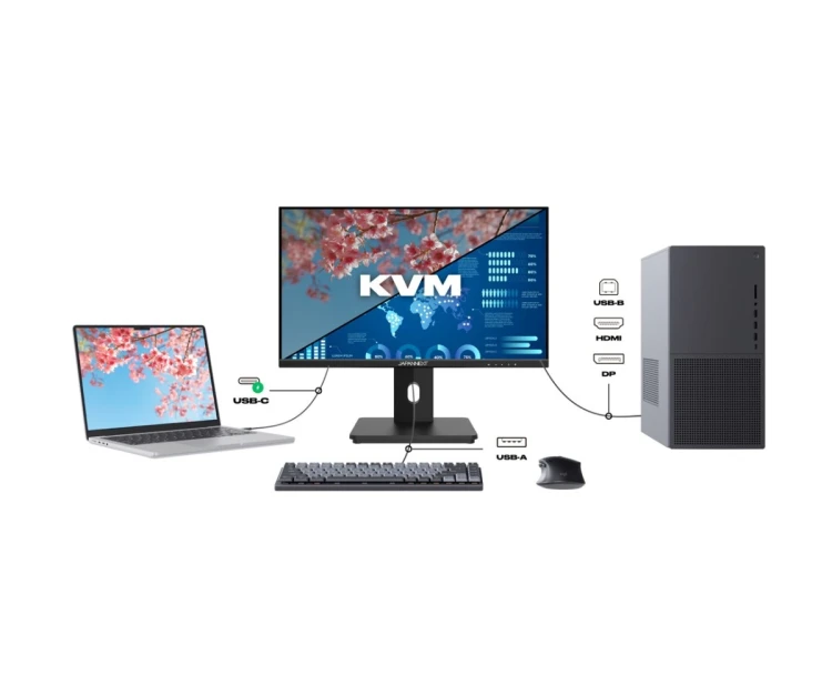 Monitor JAPANNEXT 54,6 cm JN-I215FLFHSP-C65W 16:9 HDMI/USBC FHD