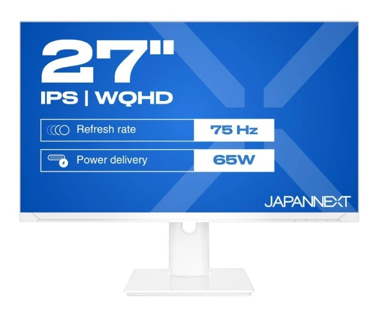 Monitor JAPANNEXT 68,5 cm JN-IPS270WQHD75F-C65W-HSP-W HDMI/DP WQHD