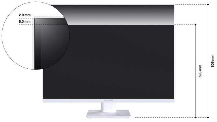 Monitor JAPANNEXT 68,5 cm JN-IPS270WQHD75F-C65W-HSP-W HDMI/DP WQHD