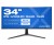 Zakrzywiony Monitor JAPANNEXT 86,4cm JN-IPS340UWQHD60C-C65W-HS z ekranem UWQHD