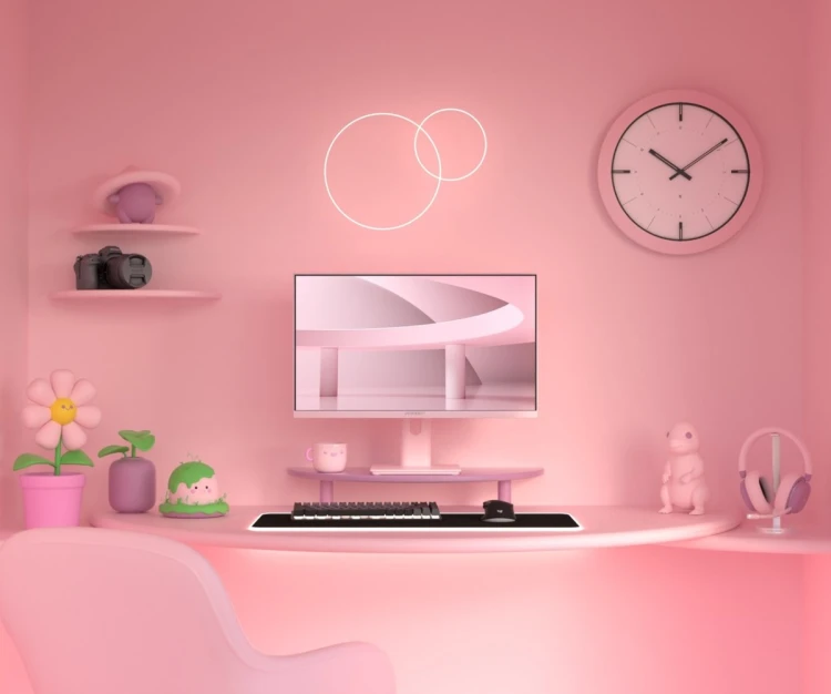 Monitor JAPANNEXT 60,5cm JN-I238FHD120F-HSP-PK 16:9 HDMI różowy FHD