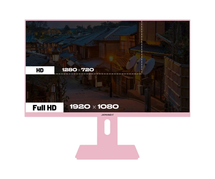 Monitor JAPANNEXT 60,5cm JN-I238FHD120F-HSP-PK 16:9 HDMI różowy FHD