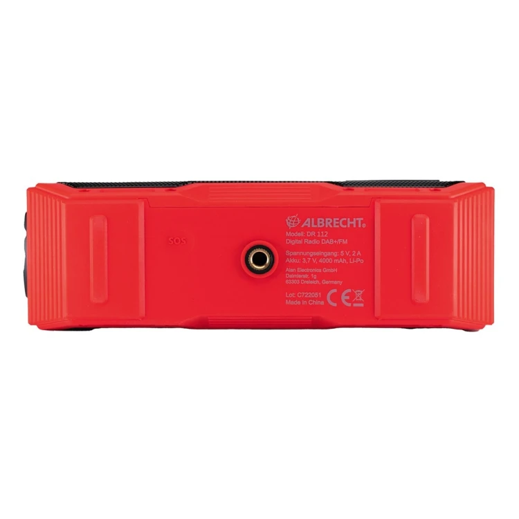 Albrecht DR 112 DAB+ Zewnętrzna korba Radio FM, SOS, Latarka, Solar, PowerBank