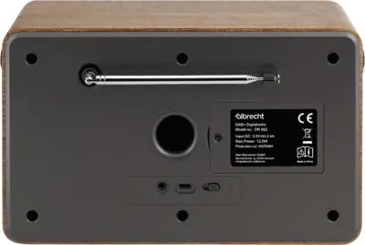 Albrecht DR 862 Przenośny Cyfrowy Szary, Drewno