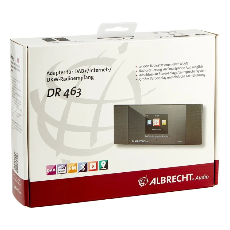Adapter radia internetowego DR 463 Bluetooth DAB+ DLNA