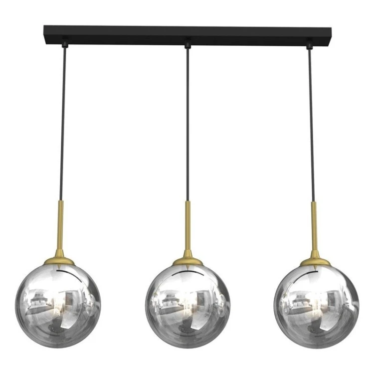 PENDANT LIGHT BURSA 3XE14 LINE BL/GOLD