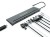 Stacja dokująca CONCEPTRONIC 12-1 USB-C->2xHDMI/3xUSB-A/DP/+ 18cm gr