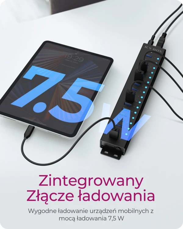 ICY BOX Hub 17-Portowy z USB 3.2 Gen