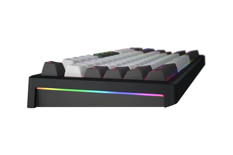 HATOR Skyfall Pro Wireless 80 klawiatura Gaming USB + RF Wireless + Bluetooth QWERTY US English Czarny, Szary