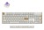 Keychron K10 HE klawiatura Gaming USB + RF Wireless + Bluetooth QWERTY Angielski Biały, Drewno
