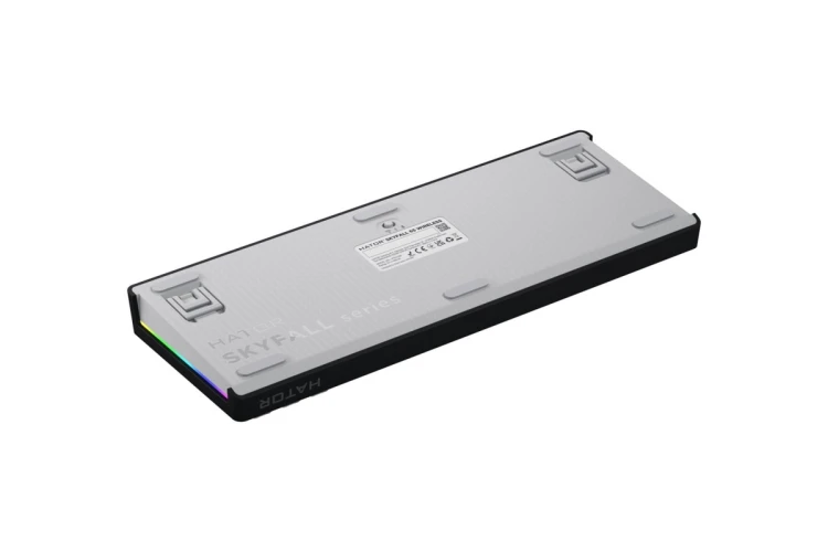 HATOR Skyfall Wireless 65 klawiatura Gaming USB + RF Wireless + Bluetooth QWERTY US English Czarny, Biały