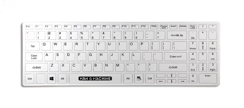 Baaske Medical 2010971 klawiatura Medyczna USB QWERTY Niemiecki Biały