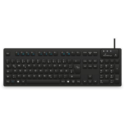 MediaRange MROS273 klawiatura Dom/Biuro USB QWERTZ Niemiecki Czarny