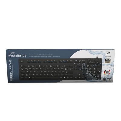 MediaRange MROS273 klawiatura Dom/Biuro USB QWERTZ Niemiecki Czarny