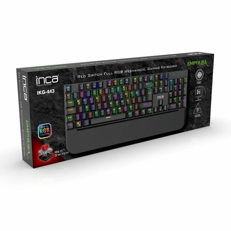 Inca IKG-443 klawiatura Gaming USB Czarny