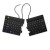 R-Go Tools Ergonomiczna klawiatura R-Go Split Break v2 z oprogramowaniem break, QWERTY_US, przewodowa, czarna