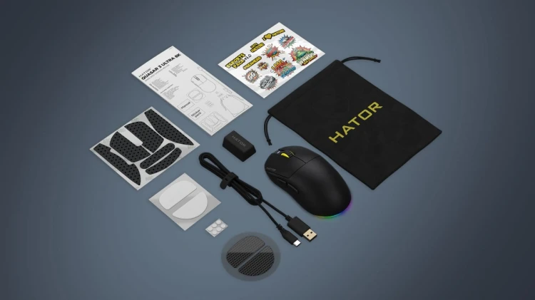 Mysz dla graczy Hator Quasar 3 Ultra 8K Wireless czarna