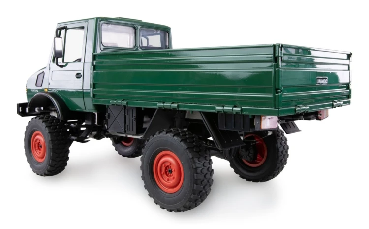 Samochód zdalnie sterowany Amewi Mercedes-Benz Unimog Basic 4WD 1:12 RTR zielony