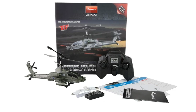 Amewi Apache AH-64 Śmigłowiec Koncentryczny 3.5-kanałowy RTF