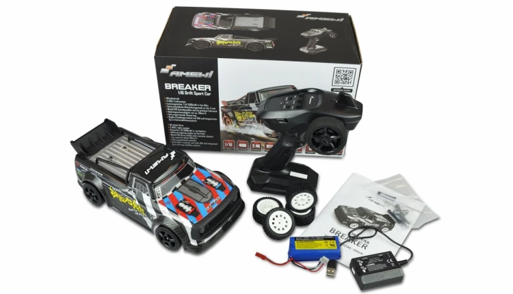 Model RC Samochód sportowy Amewi Breaker Pilot Silnik elektryczny w skali 1:16 (21087)
