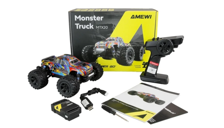 Samochód RC Amewi Monster Truck Hyper Go MTX20 Li-Po 850mAh/14+ (22699)