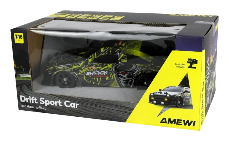 Samochód zdalnie sterowany Amewi RC Drift Sport S12 4WD 1:16 RTR zielony