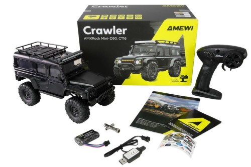 Samochód zdalnie sterowany RC Crawler Mini-D90 AMXRock 4WD 1:16 RTR
