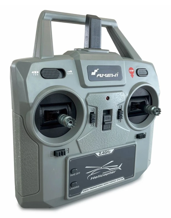 Amewi RC Helicopter EC135 z Li-Po Bateria 400mAh, niebieski