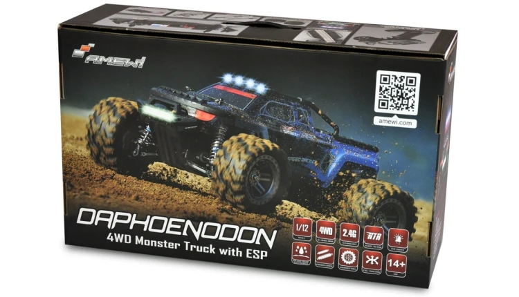 Amewi RC Samochód Daphoenodon Monster Truck LiIon 2000mAh Niebieski/14