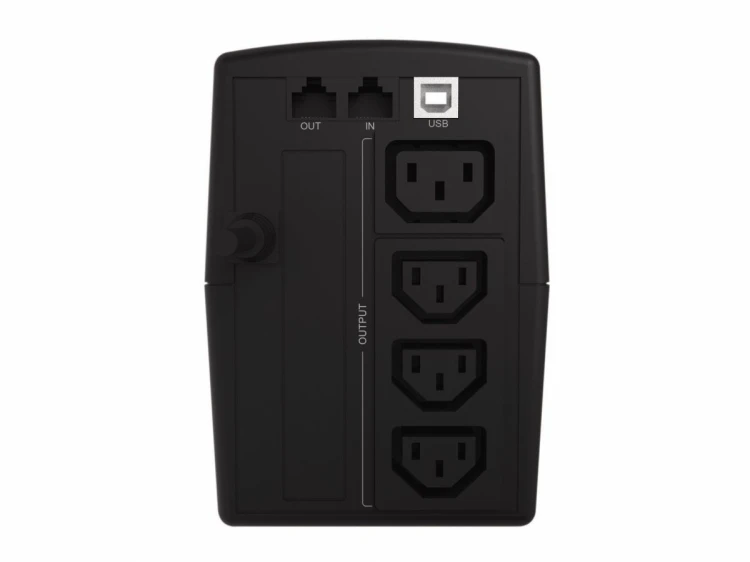 Zasilacz awaryjny UPS Conceptronic 1000 VA/600 W/4xIEC/HID USB/RJ45 in/Out/AVR sw
