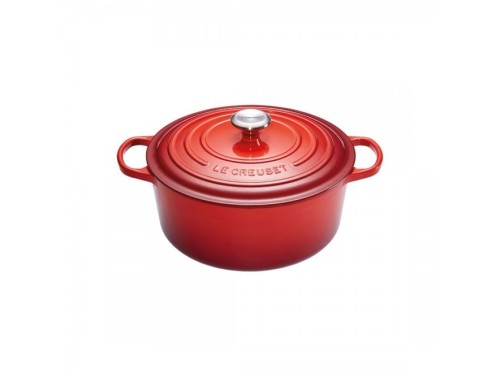 Le Creuset garnek Signature apvalny 24 cm czerwony
