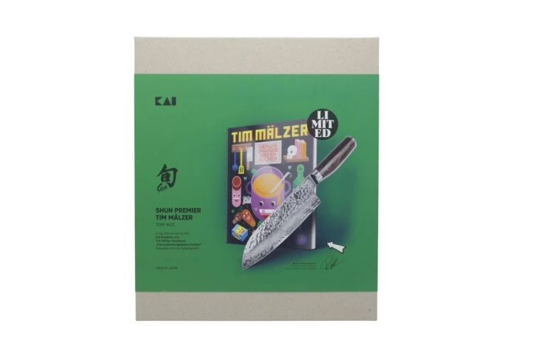 Nóż kai Europe Shun Premier TDM-W23 Tim Mälzer Santoku + książka kucharska