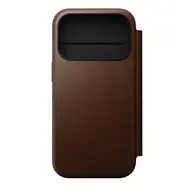 Nomad Modern Leather Folio pokrowiec na telefon komórkowy 16 cm (6.3") Brązowy