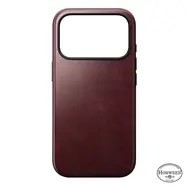 Nomad Modern Leather Case pokrowiec na telefon komórkowy 16 cm (6.3") Bordowy