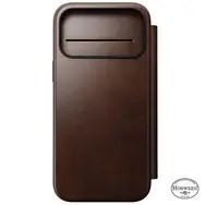 Nomad Modern Leather Folio pokrowiec na telefon komórkowy 16 cm (6.3") Brązowy