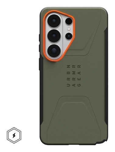 Urban Armor Gear Civilian pokrowiec na telefon komórkowy 17,5 cm (6.9") Pomarańczowy, Oliwkowy