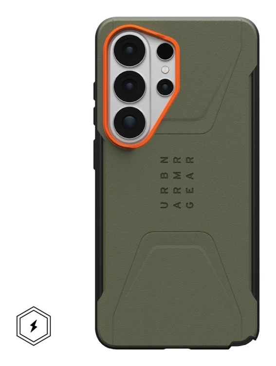 Urban Armor Gear Civilian pokrowiec na telefon komórkowy 17,5 cm (6.9") Pomarańczowy, Oliwkowy