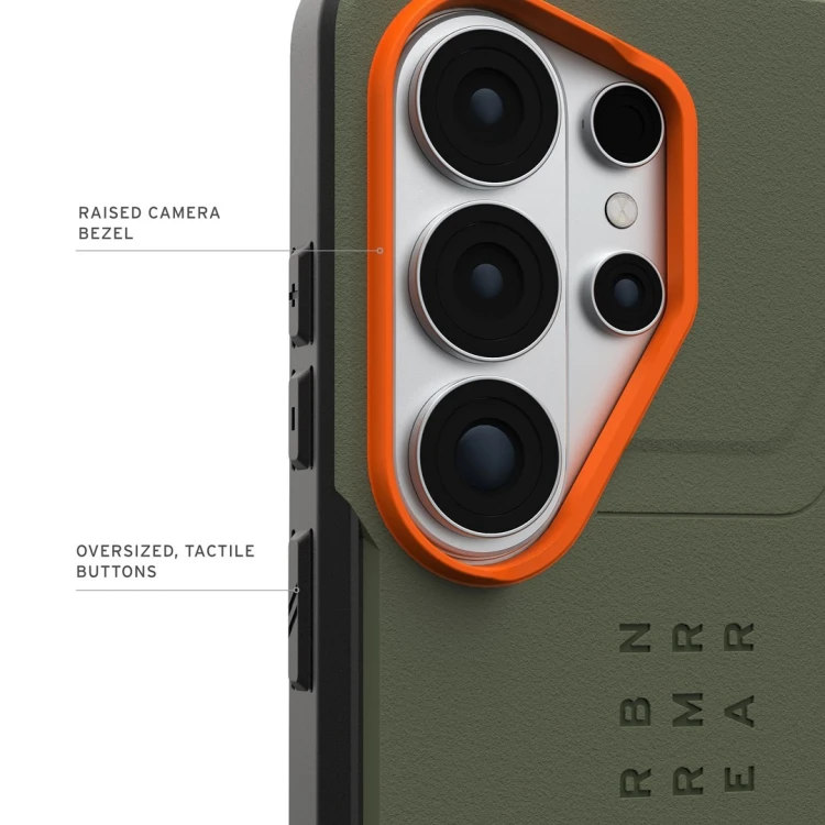 Urban Armor Gear Civilian pokrowiec na telefon komórkowy 17,5 cm (6.9") Pomarańczowy, Oliwkowy