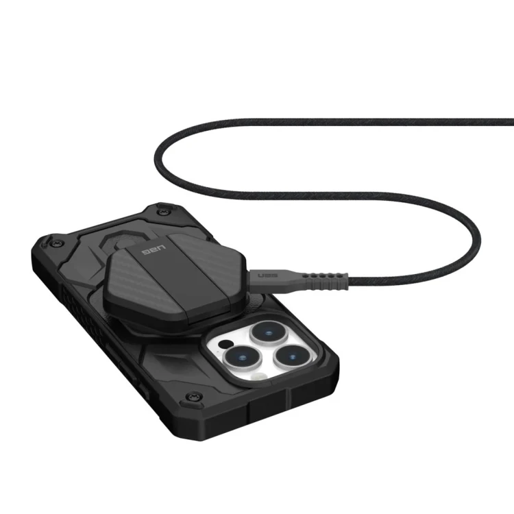 Urban Armor Gear 9B4410114042 ładowarka do urządzeń przenośnych Uniwersalne Czarny USB Bezprzewodowe ładowanie Wewnętrzna